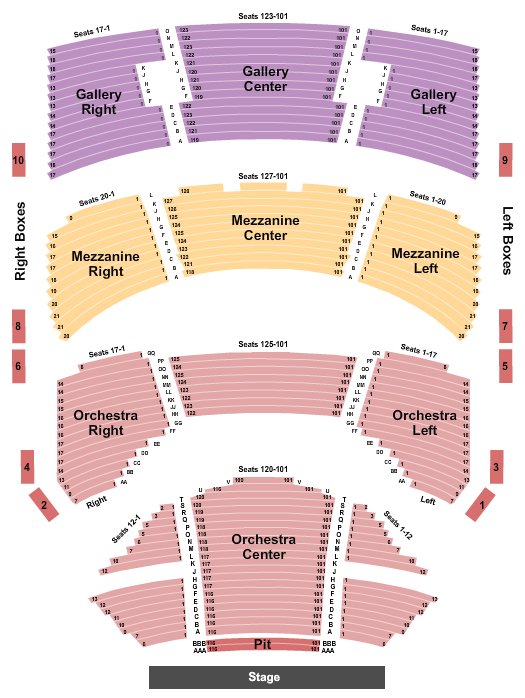 Sarofim Hall Hadestown Seating Chart