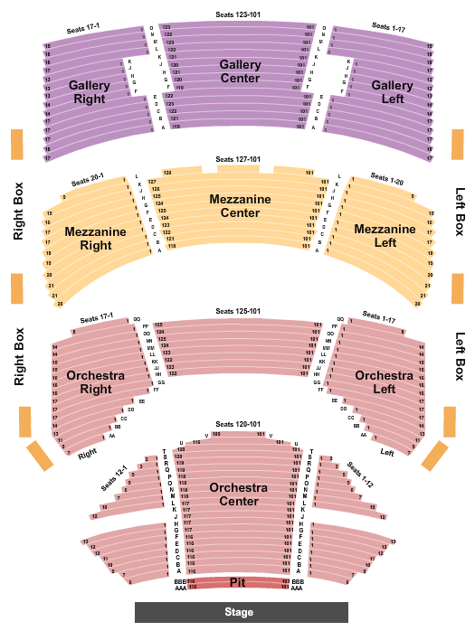 Sarofim Hall Hadestown Seating Chart